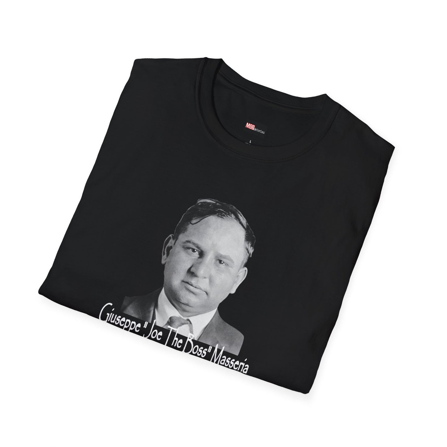 Giuseppe "Joe The Boss" Masseria" Mug Shot with Hit Scene on back