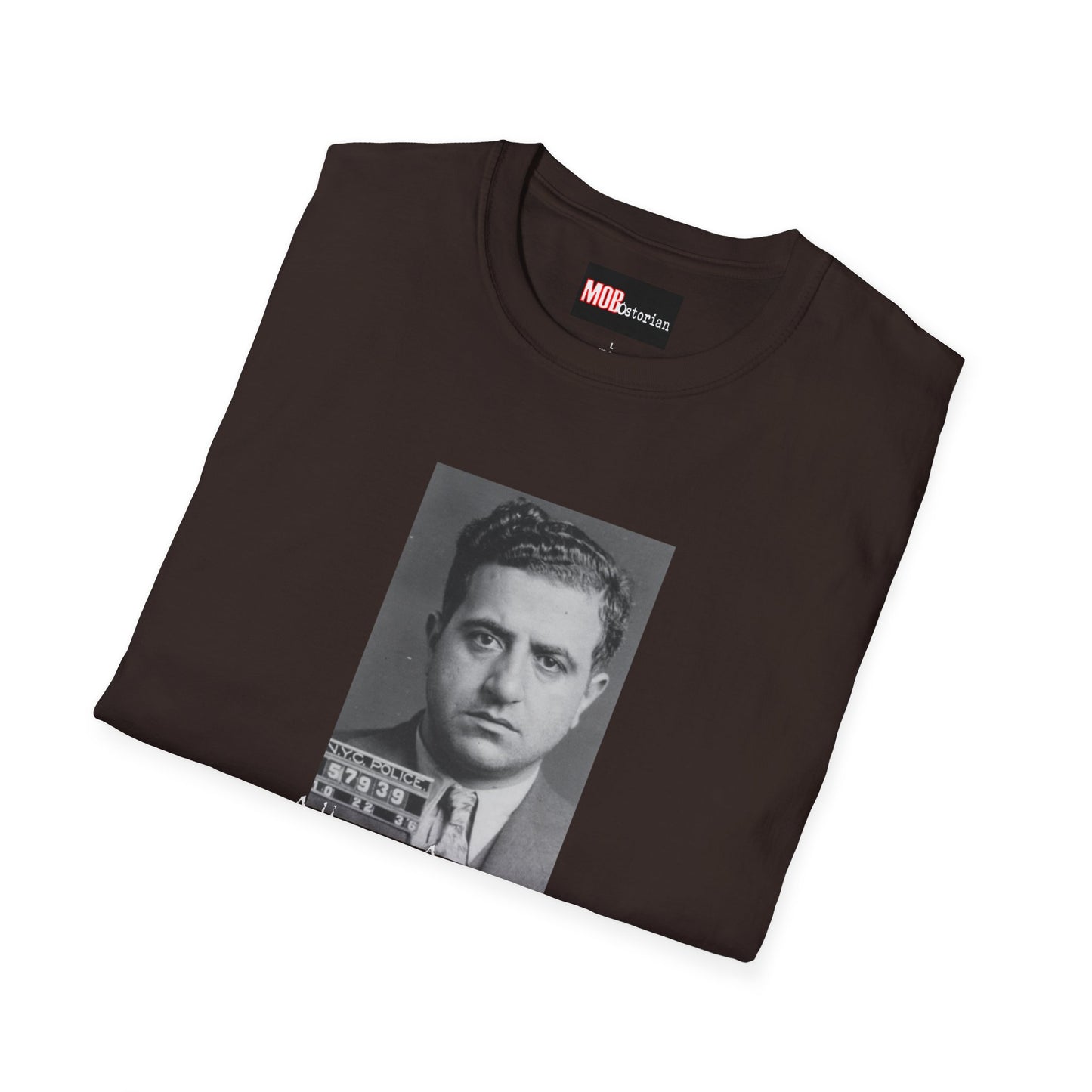Albert Anastasia Mug Shot (With Background and White Lettering)
