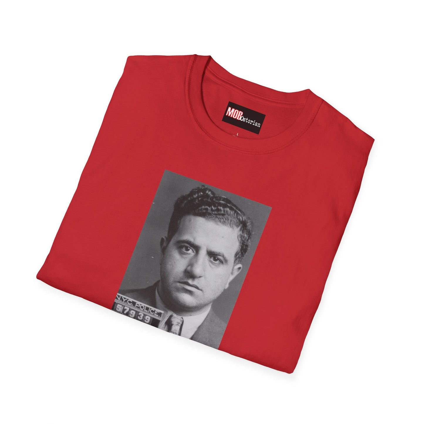 Albert Anastasia Mug Shot (With Background and Black Lettering)