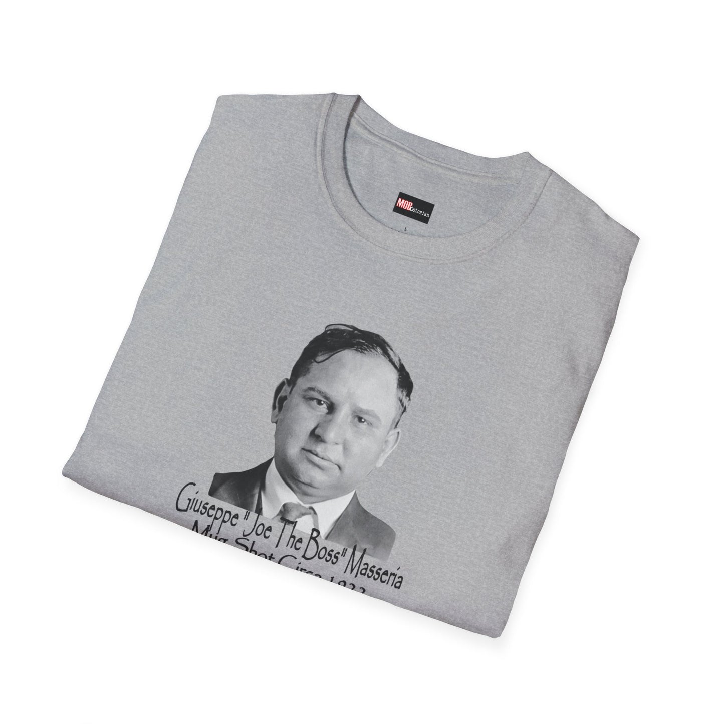 Giuseppe "Joe The Boss" Masseria Mug Shot with Hit Scene on back