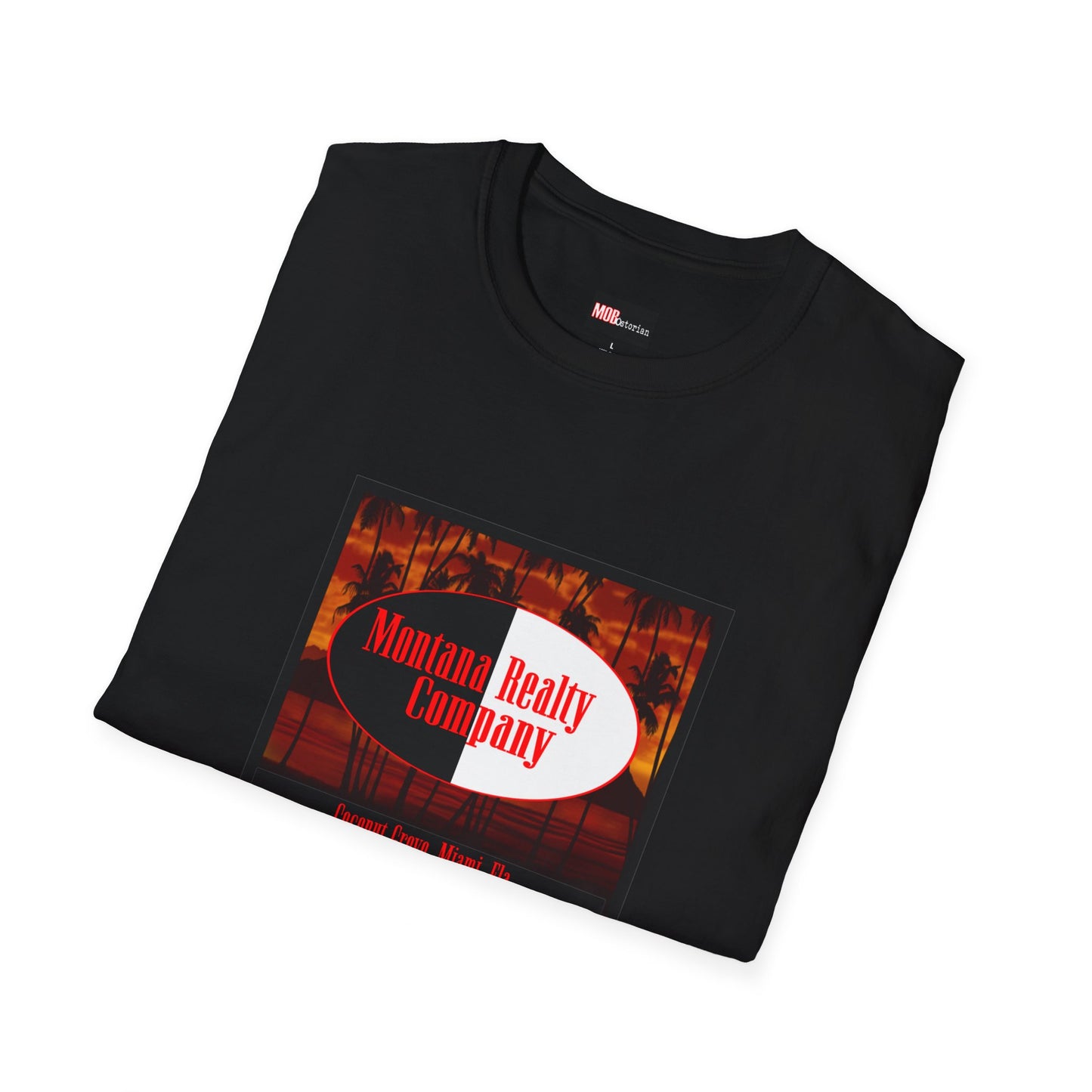 Scarface Montana Realty Company Shirt w/ Frank Lopez Wallpaper Background