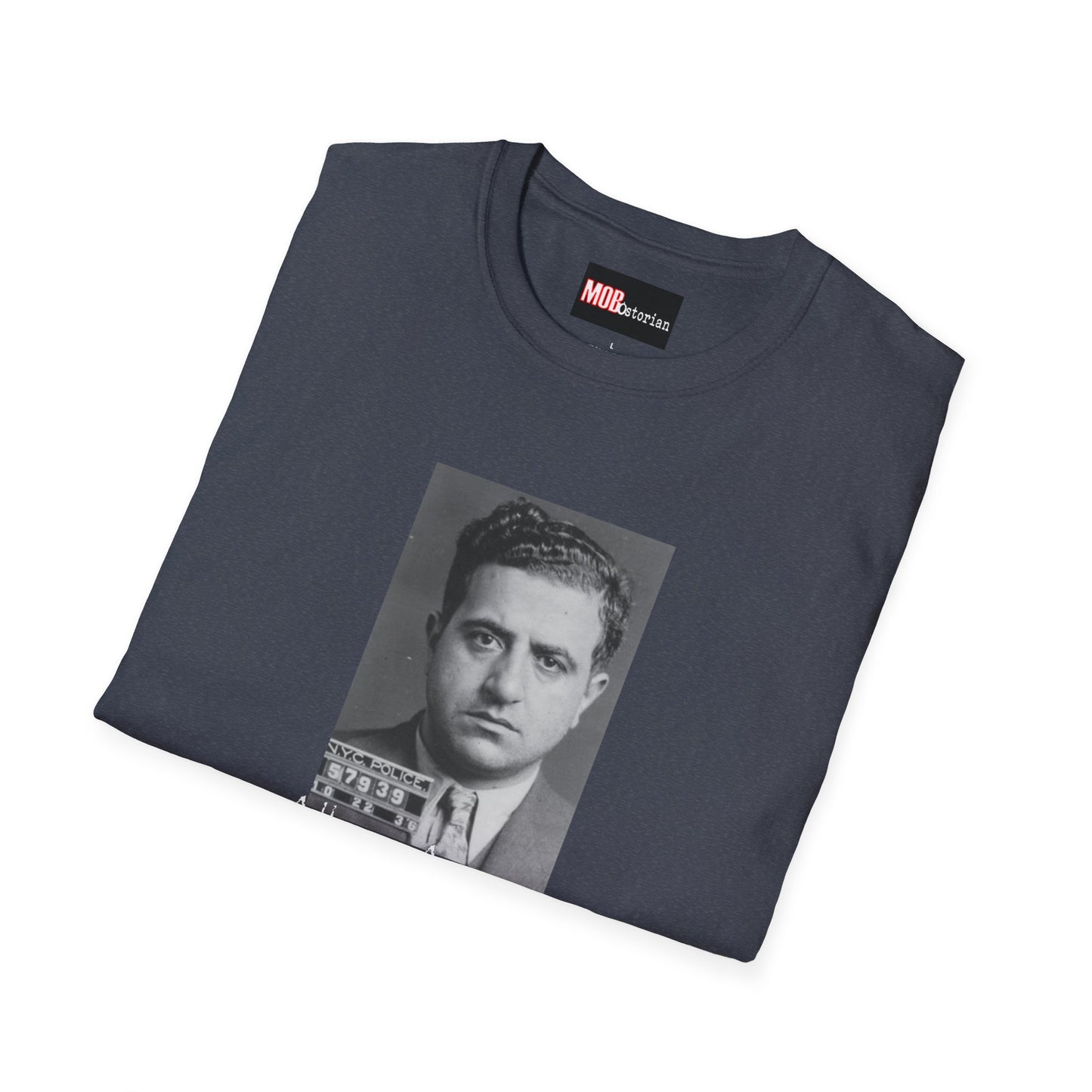 Albert Anastasia Mug Shot (With Background and White Lettering)