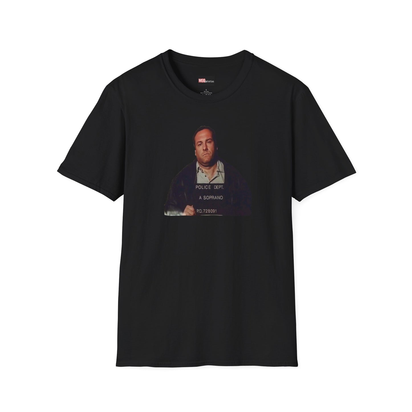 Tony Soprano Mug Shot no background