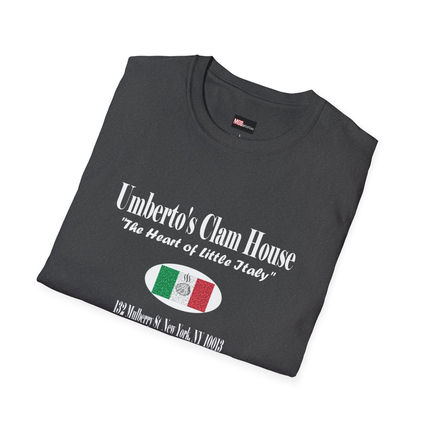 Umberto's Clam House white lettering