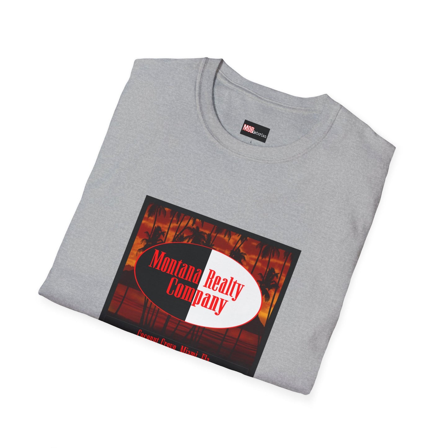 Scarface Montana Realty Company Shirt w/ Frank Lopez Wallpaper Background
