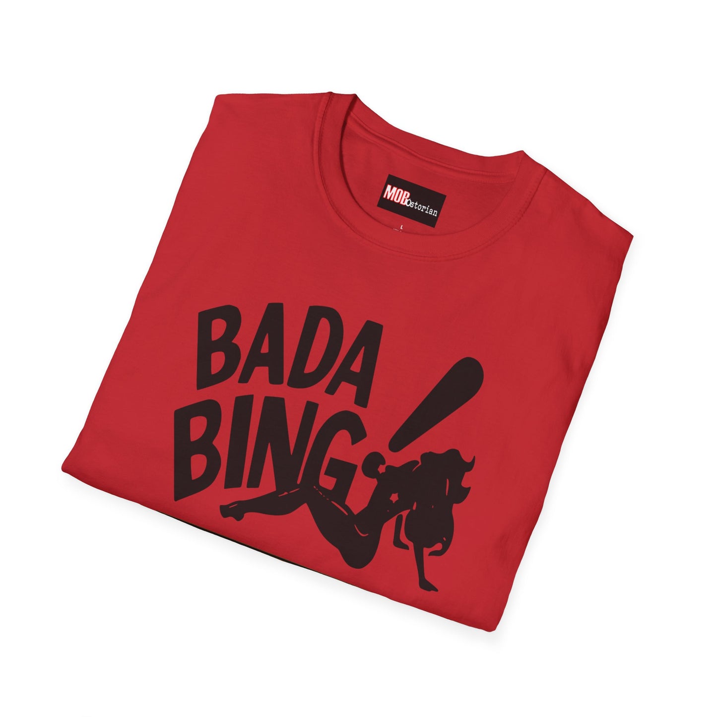 Bada Bing Logo with address and proprietor text (With Black Lettering)