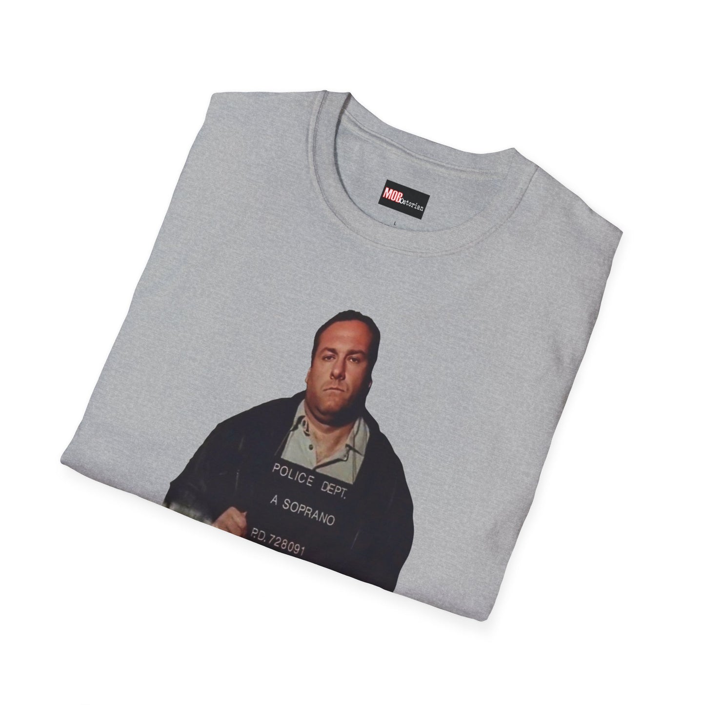 Tony Soprano Mug Shot no background
