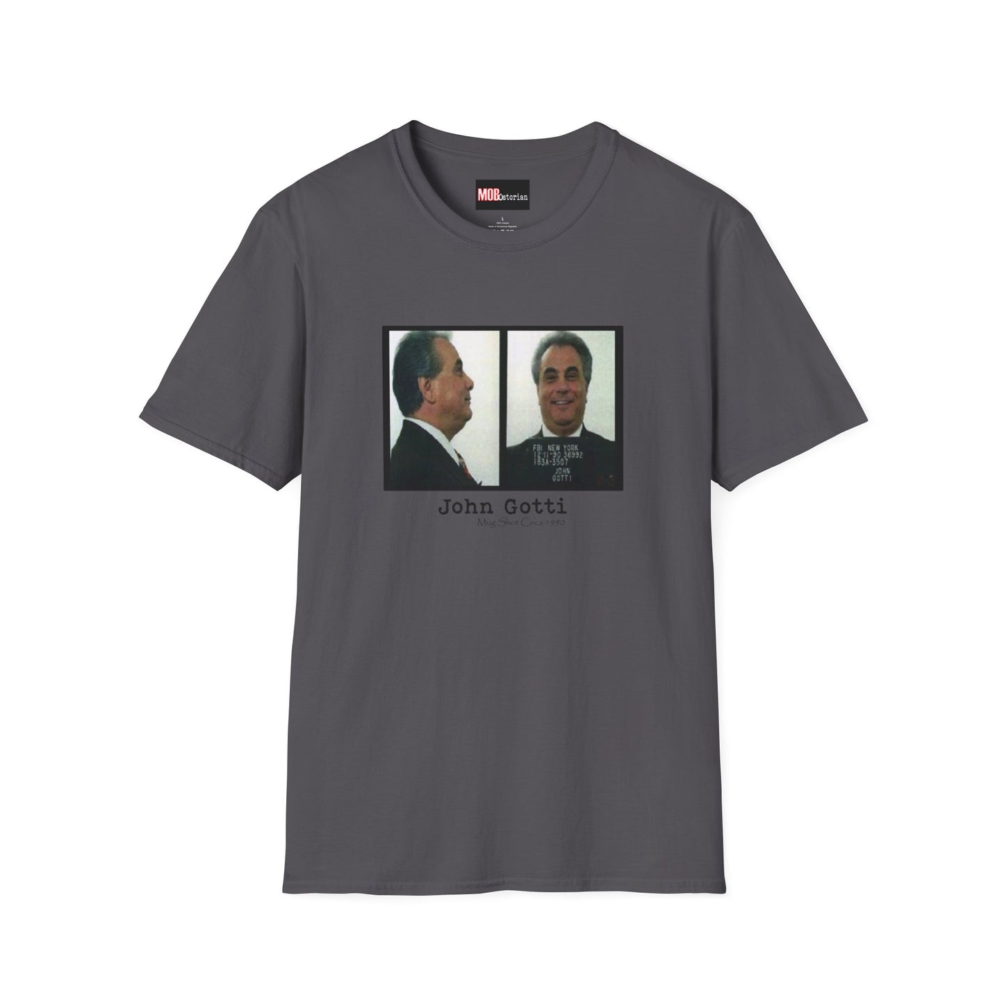 John Gotti Mug Shot Circa 1990 Front and Side