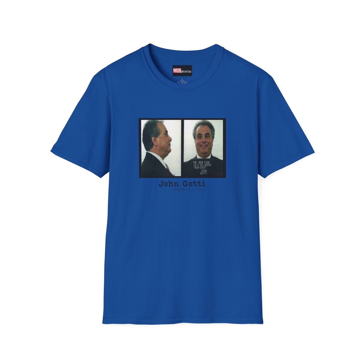 John Gotti Mug Shot Circa 1990 Front and Side