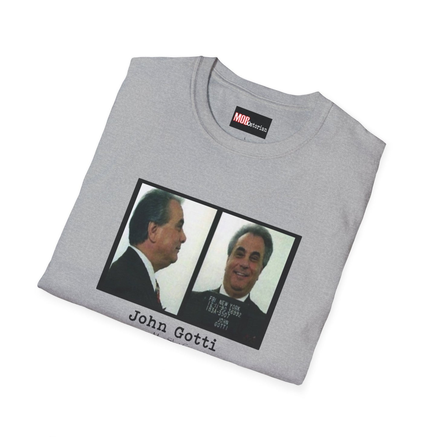 John Gotti Mug Shot Circa 1990 Front and Side