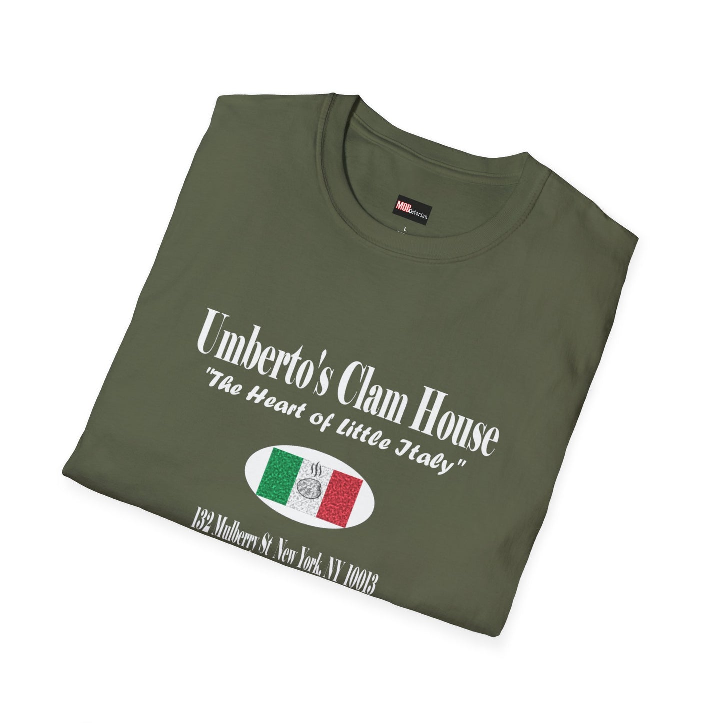 Umberto's Clam House white lettering