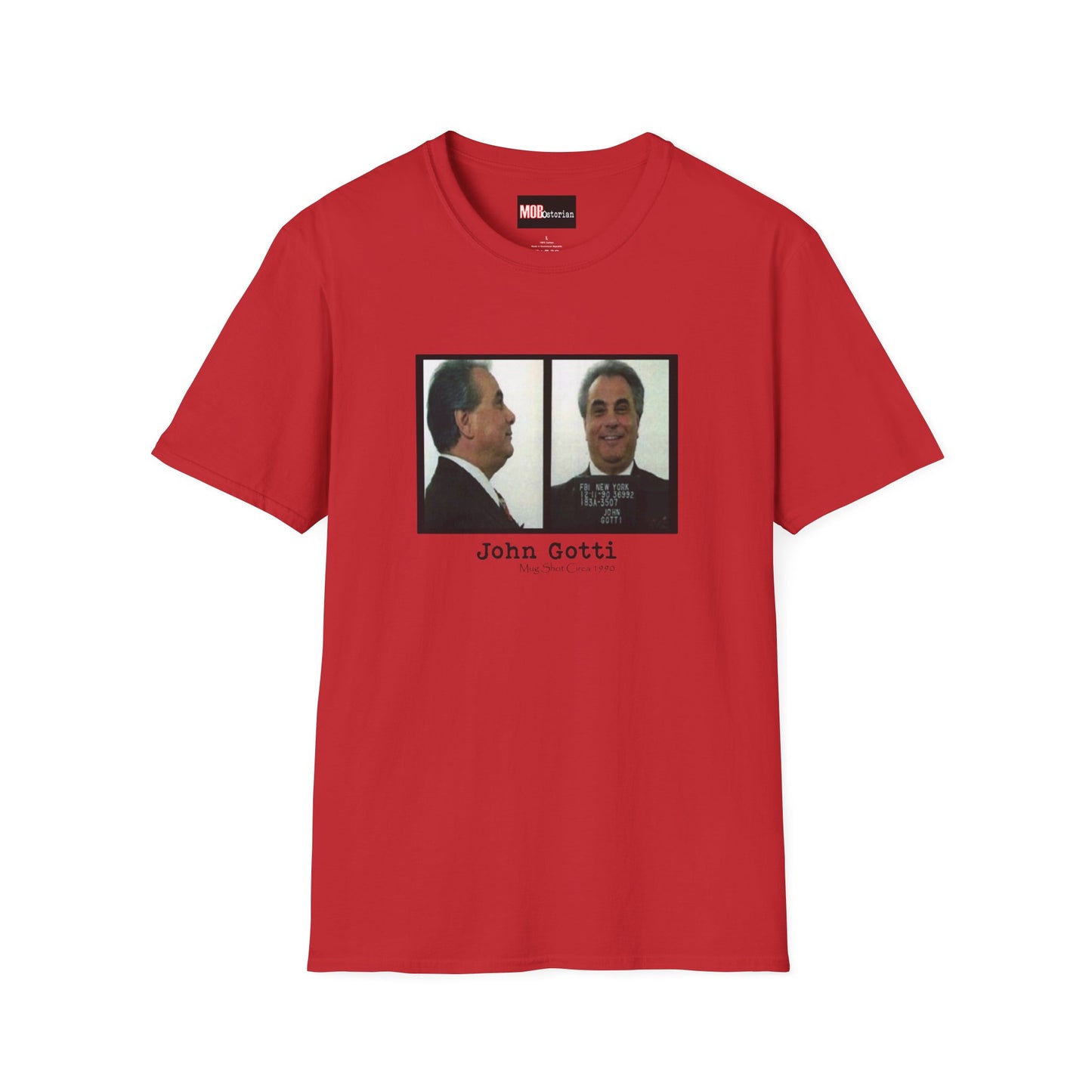 John Gotti Mug Shot Circa 1990 Front and Side