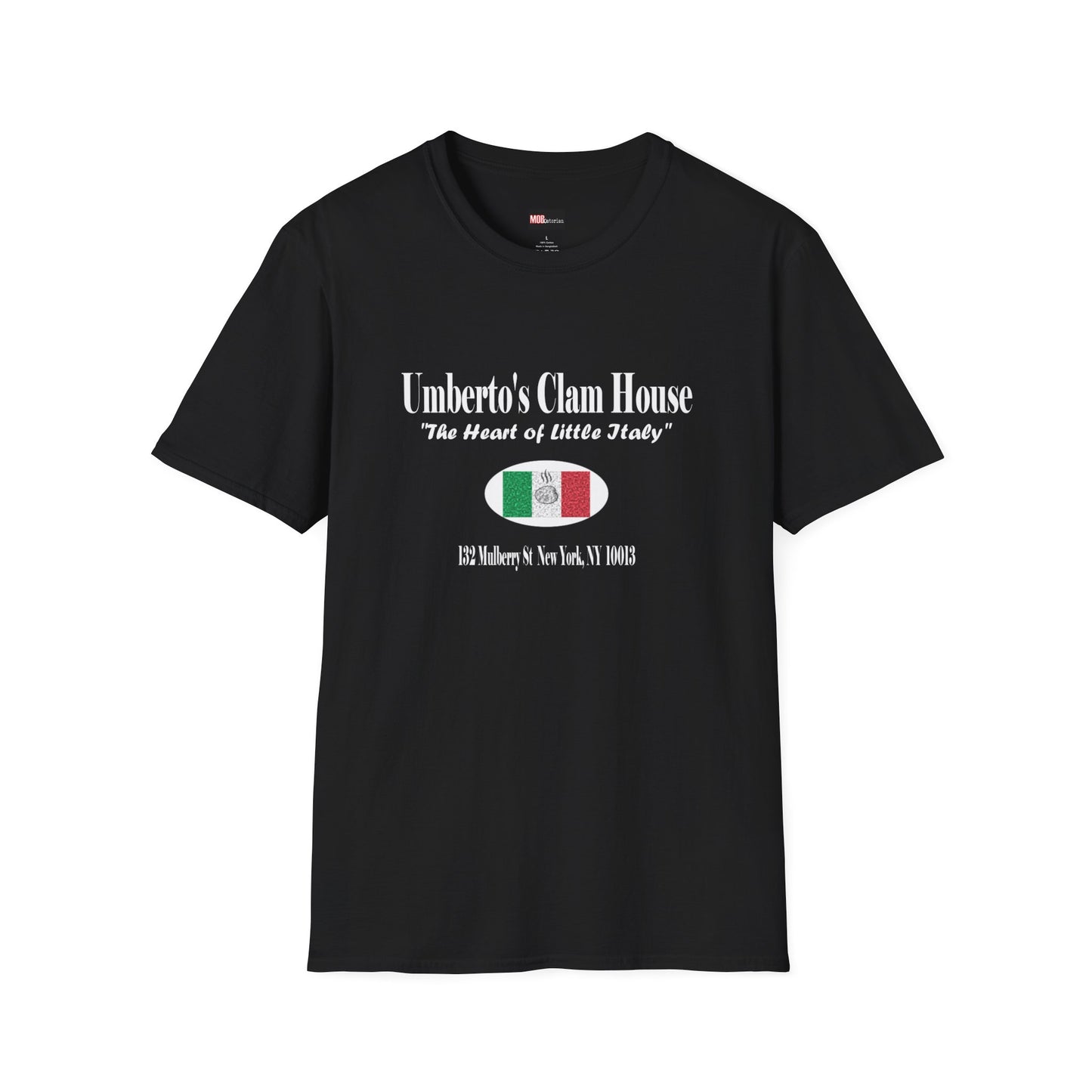 Umberto's Clam House white lettering