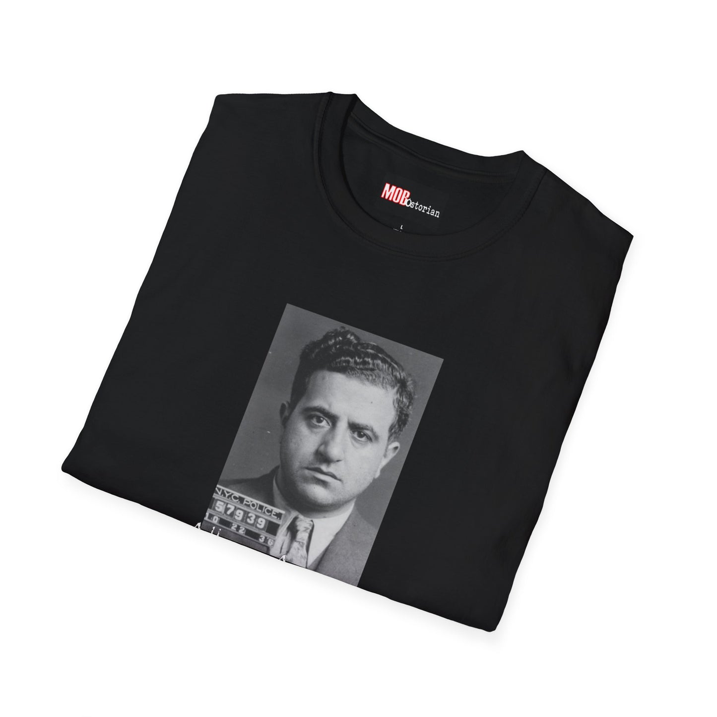 Albert Anastasia Mug Shot (With Background and White Lettering)