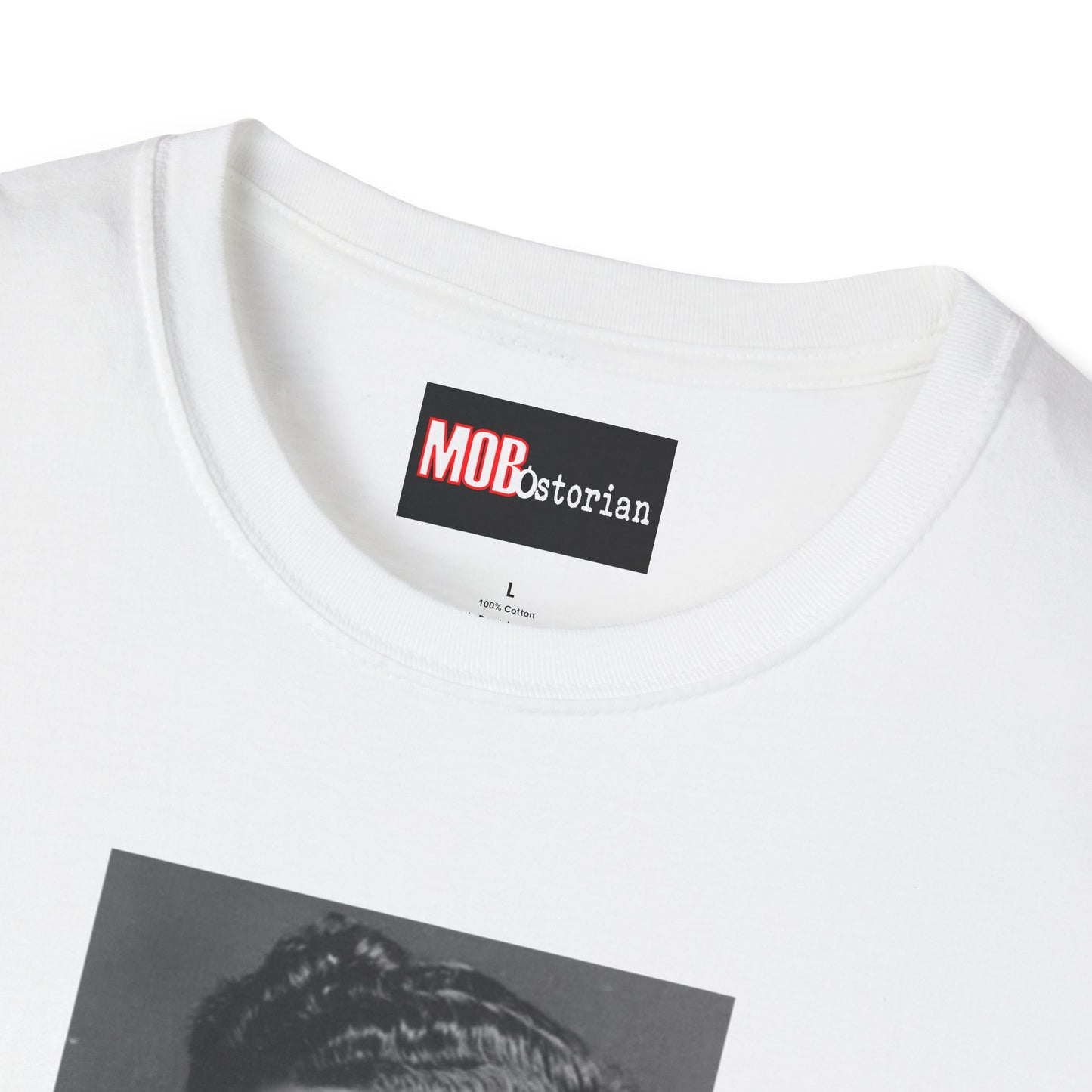 Albert Anastasia Mug Shot (With Background and Black Lettering)
