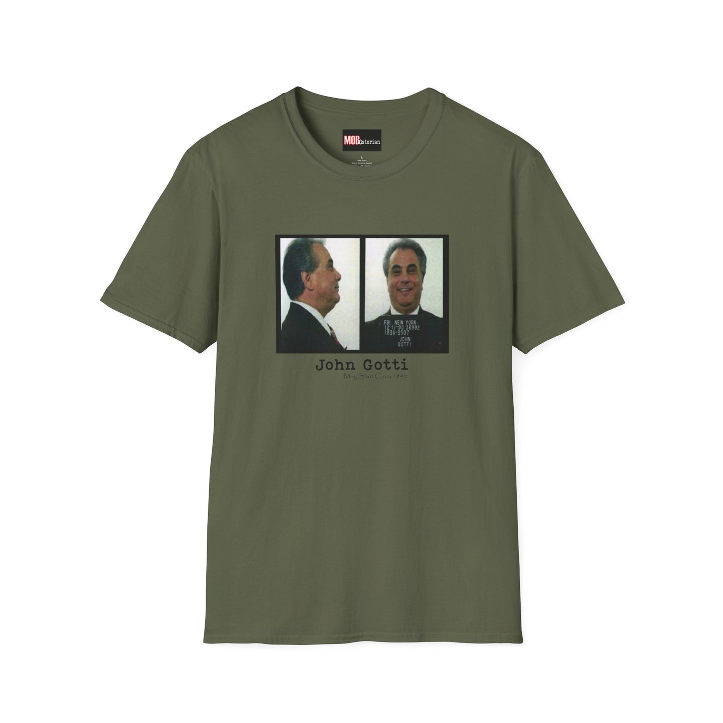 John Gotti Mug Shot Circa 1990 Front and Side