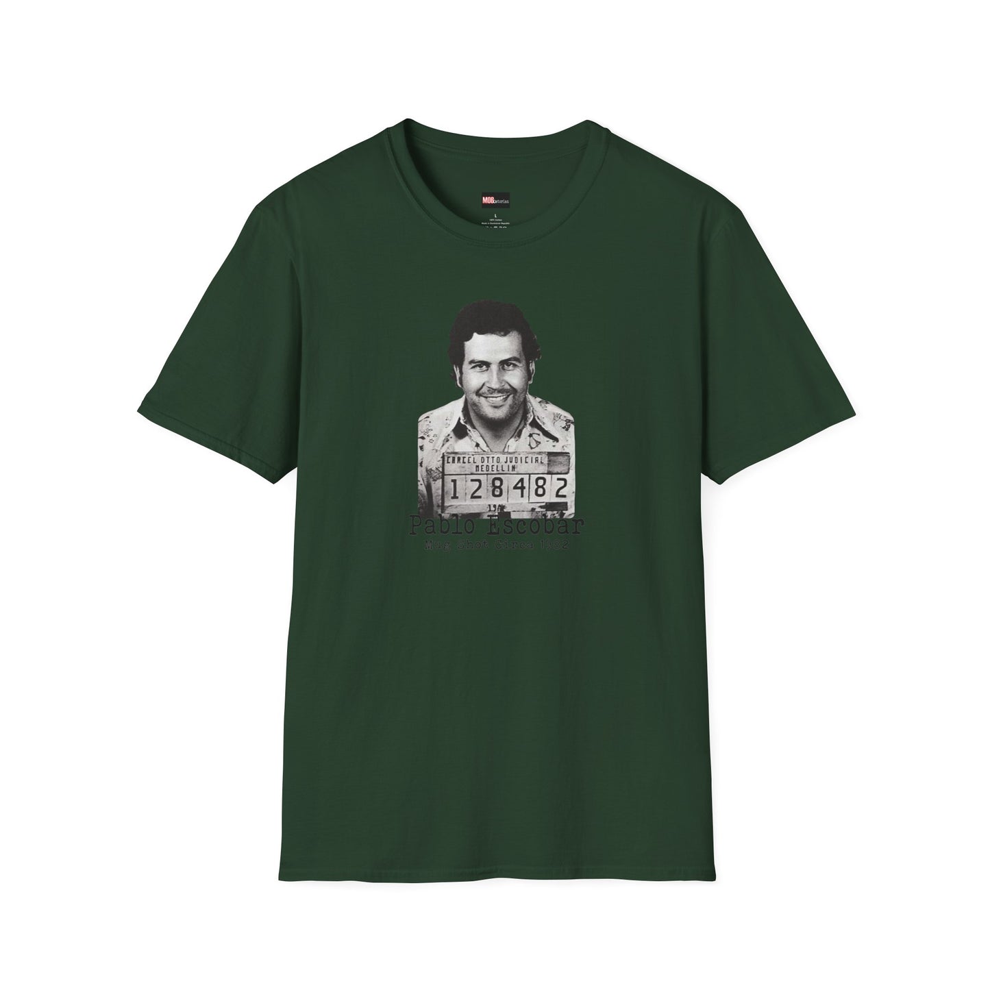 Pablo Escobar Mug Shot (Black Font)