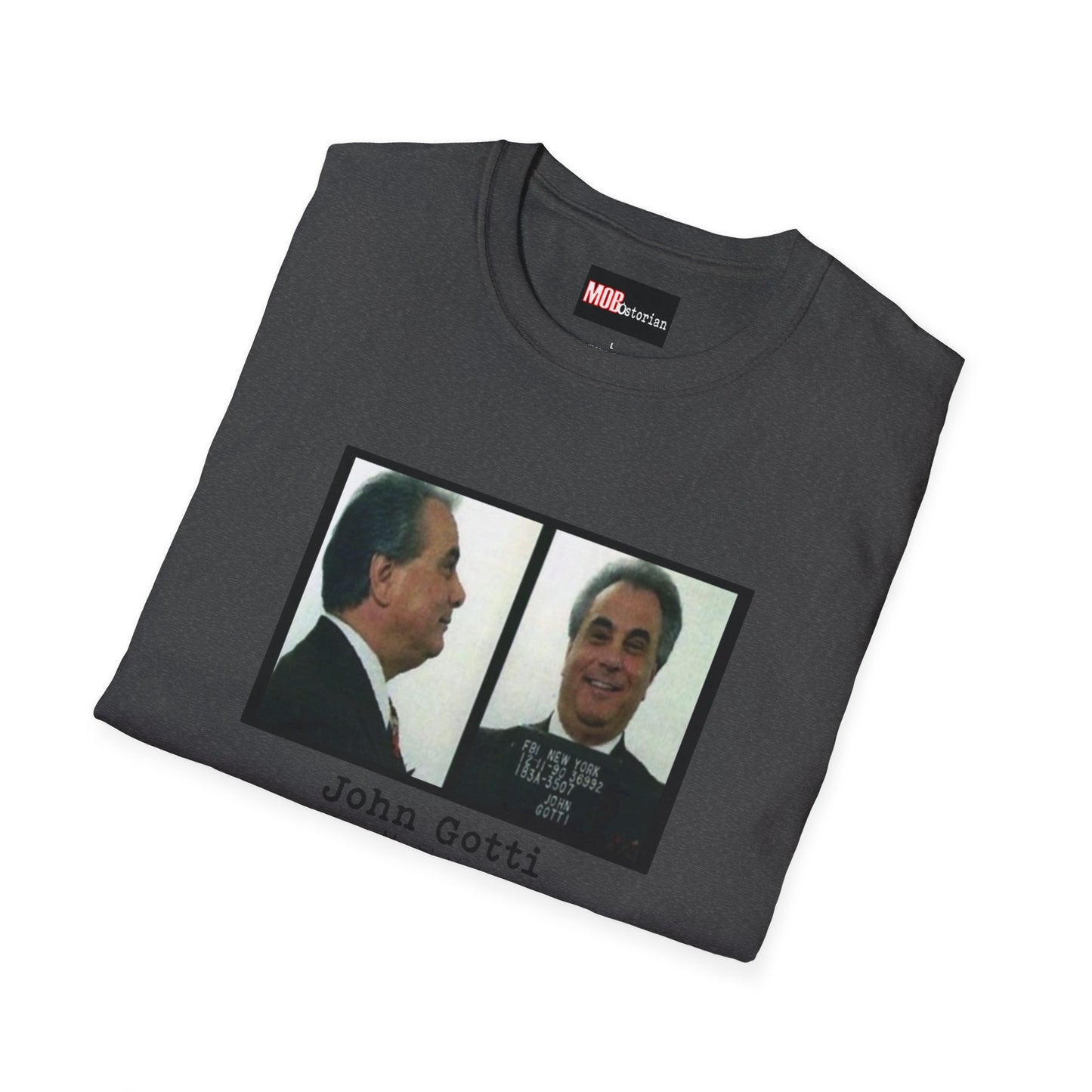 John Gotti Mug Shot Circa 1990 Front and Side