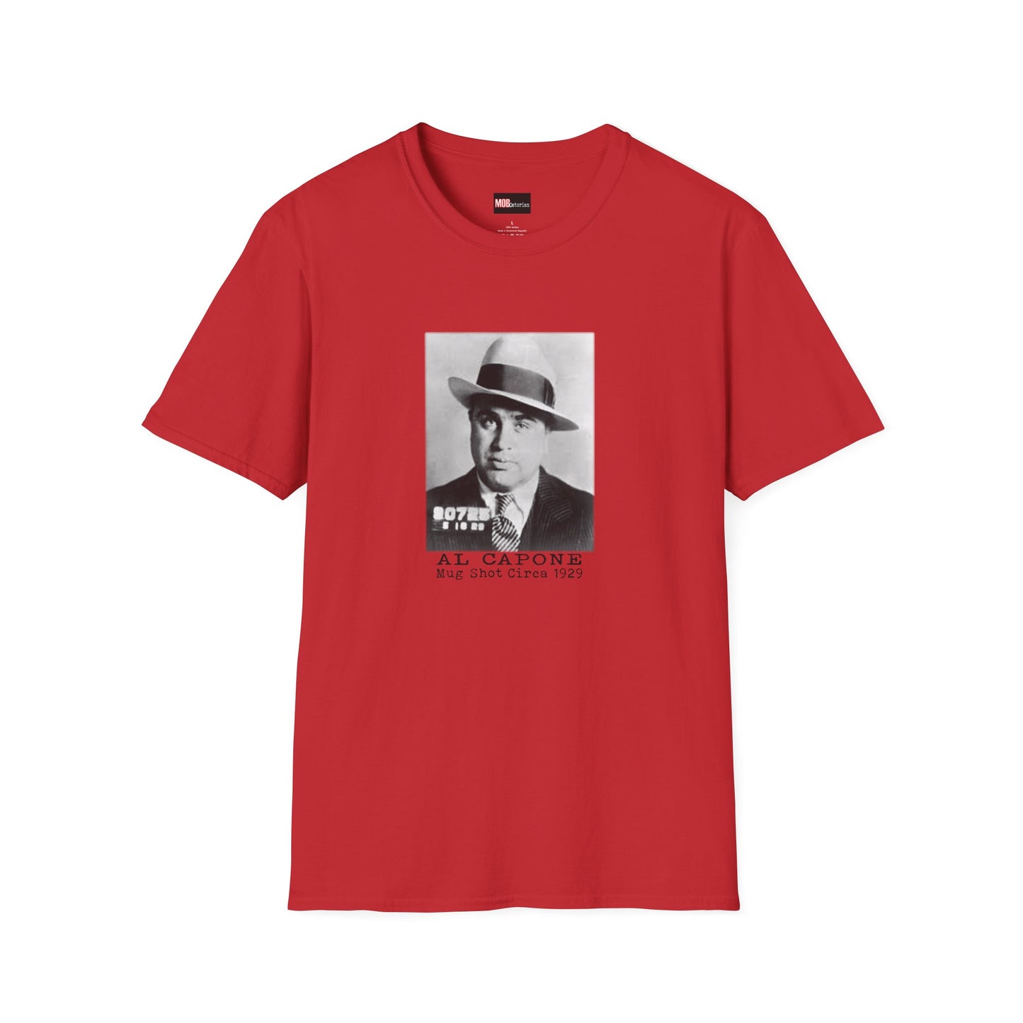 Al Capone Mug Shot (With Background and Black Lettering)