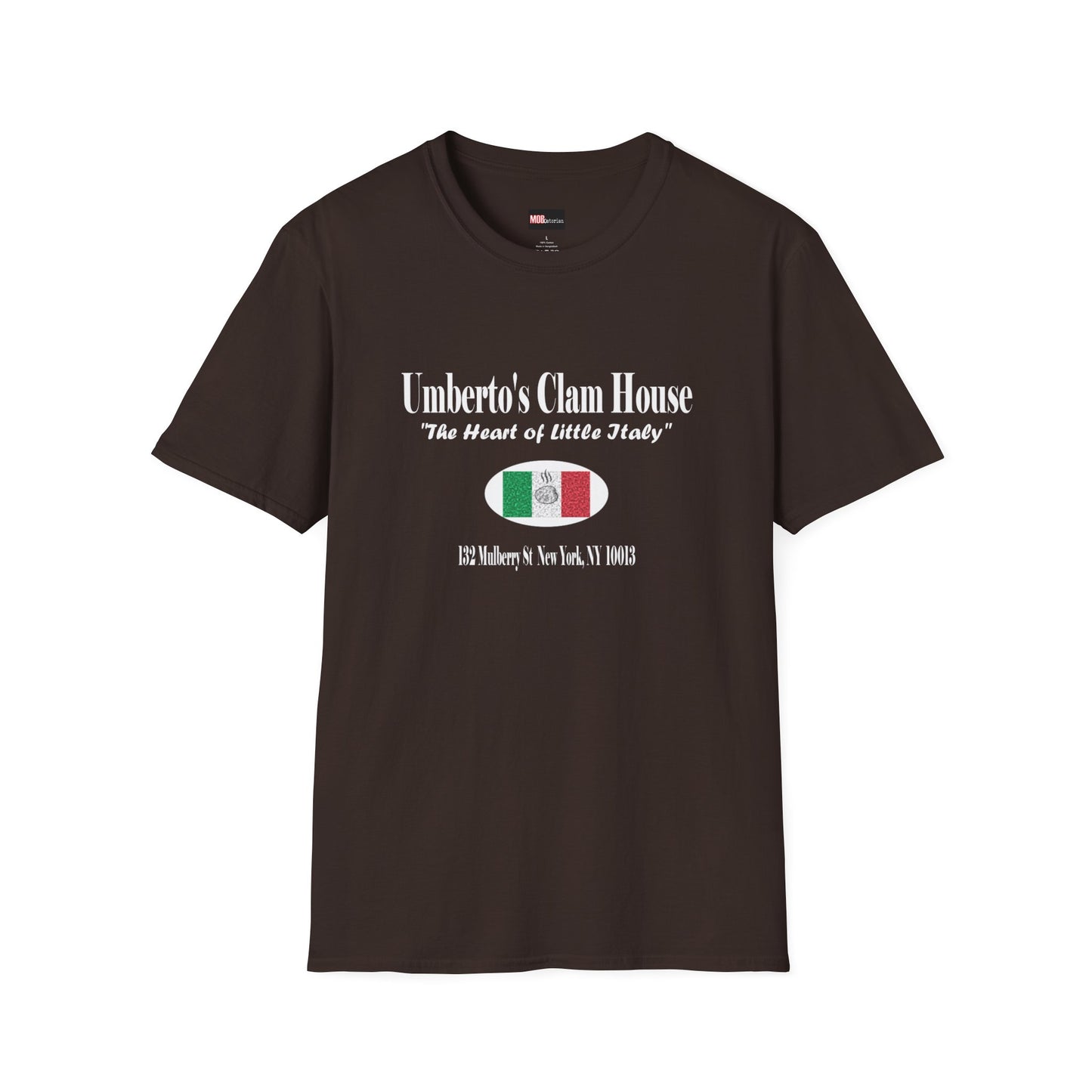 Umberto's Clam House white lettering