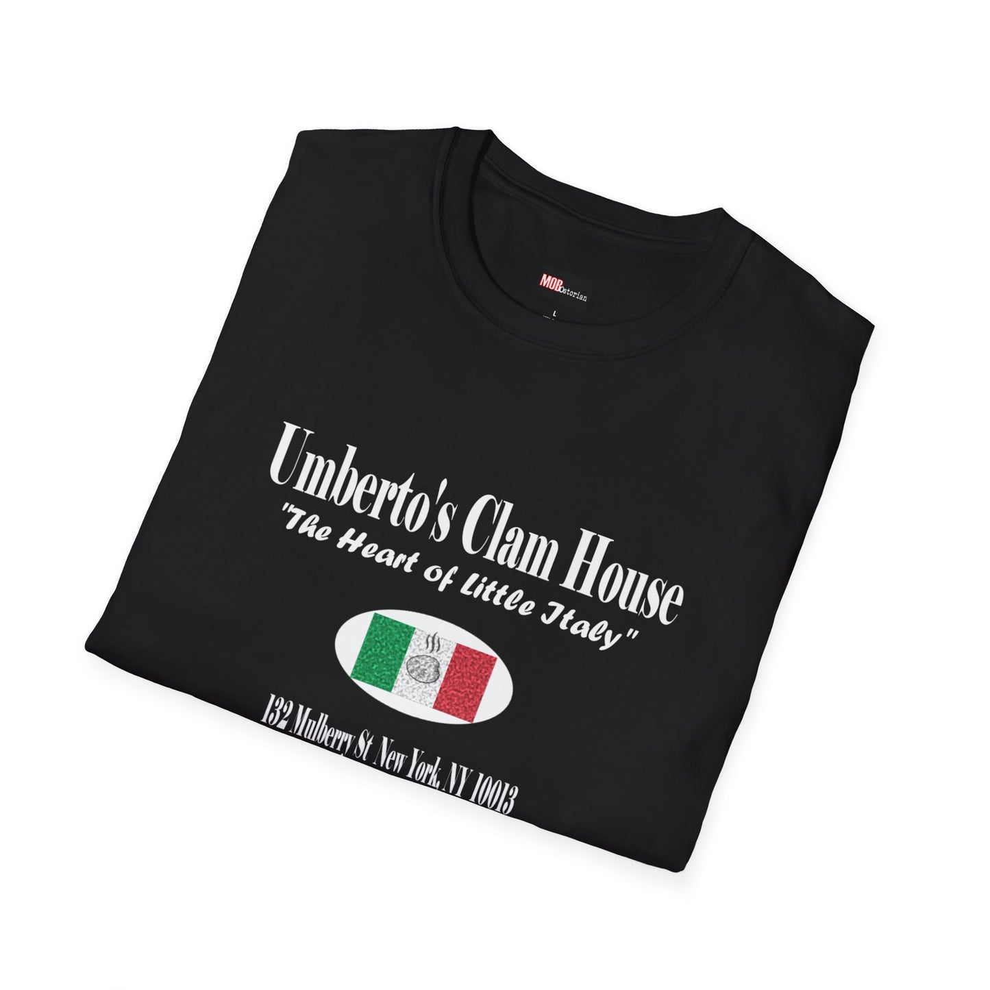 Umberto's Clam House white lettering