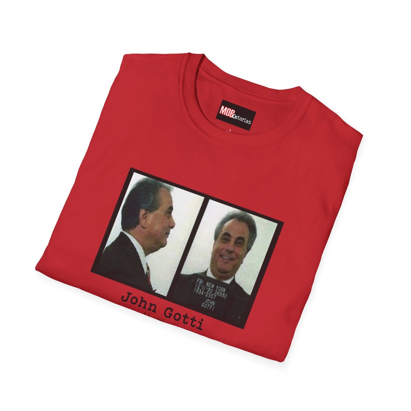 John Gotti Mug Shot Circa 1990 Front and Side