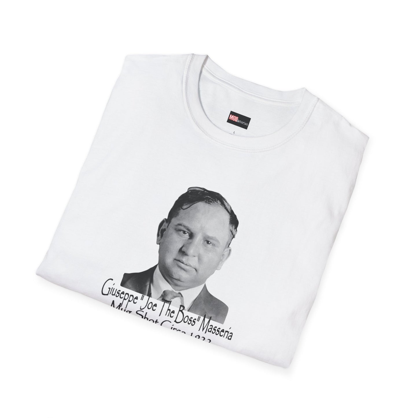 Giuseppe "Joe The Boss" Masseria Mug Shot with Hit Scene on back