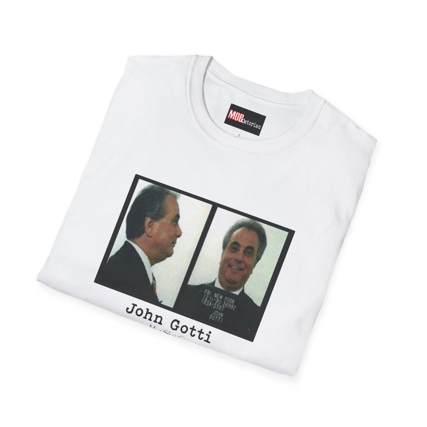 John Gotti Mug Shot Circa 1990 Front and Side