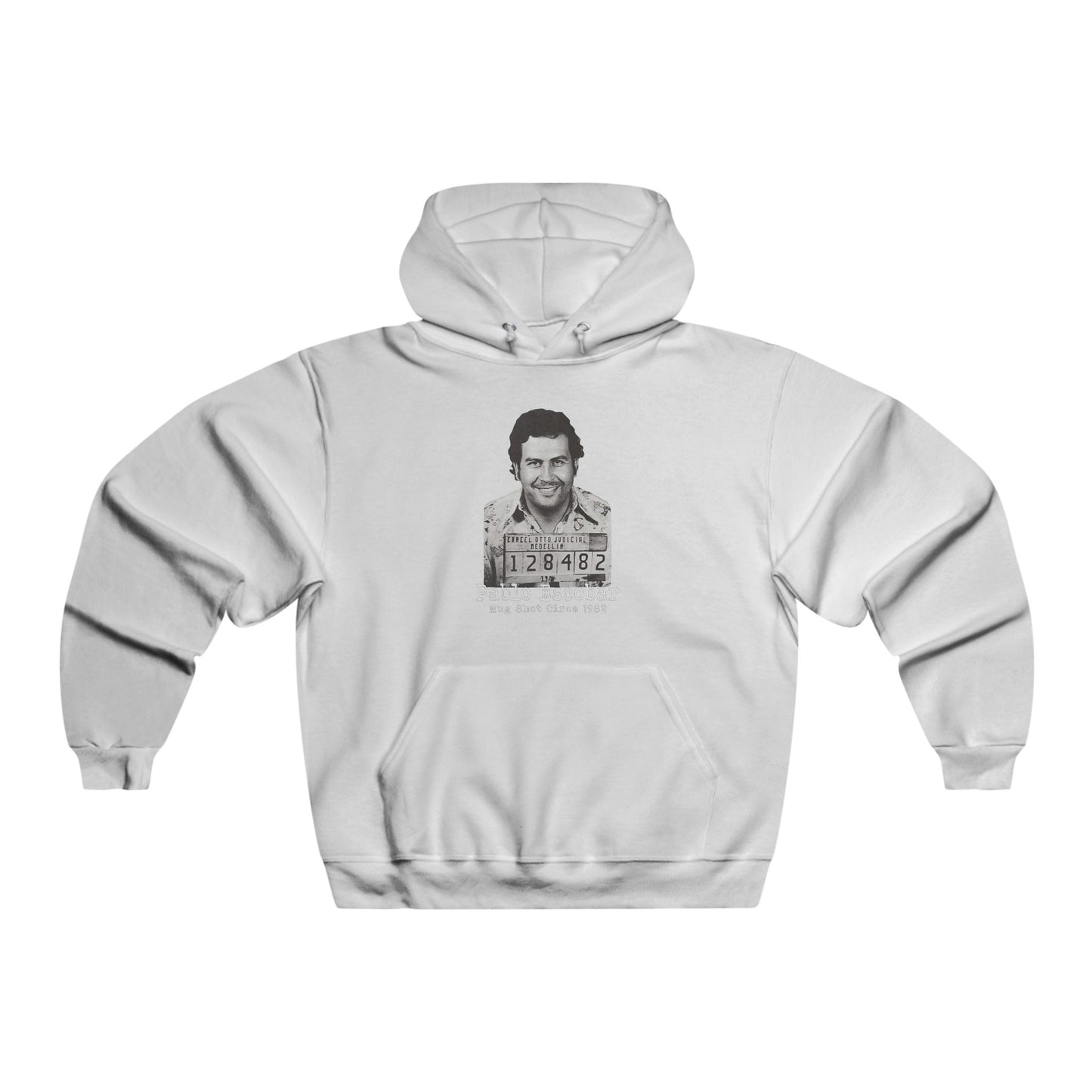 Pablo Escobar Mug Shot (White Font) Hoodie