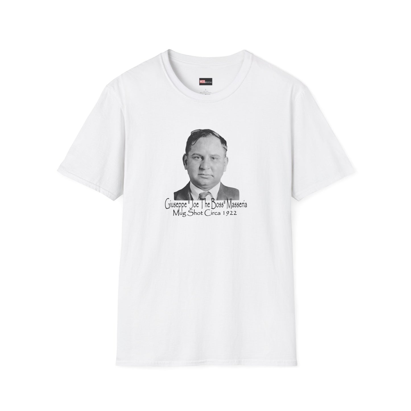 Giuseppe "Joe The Boss" Masseria Mug Shot with Hit Scene on back