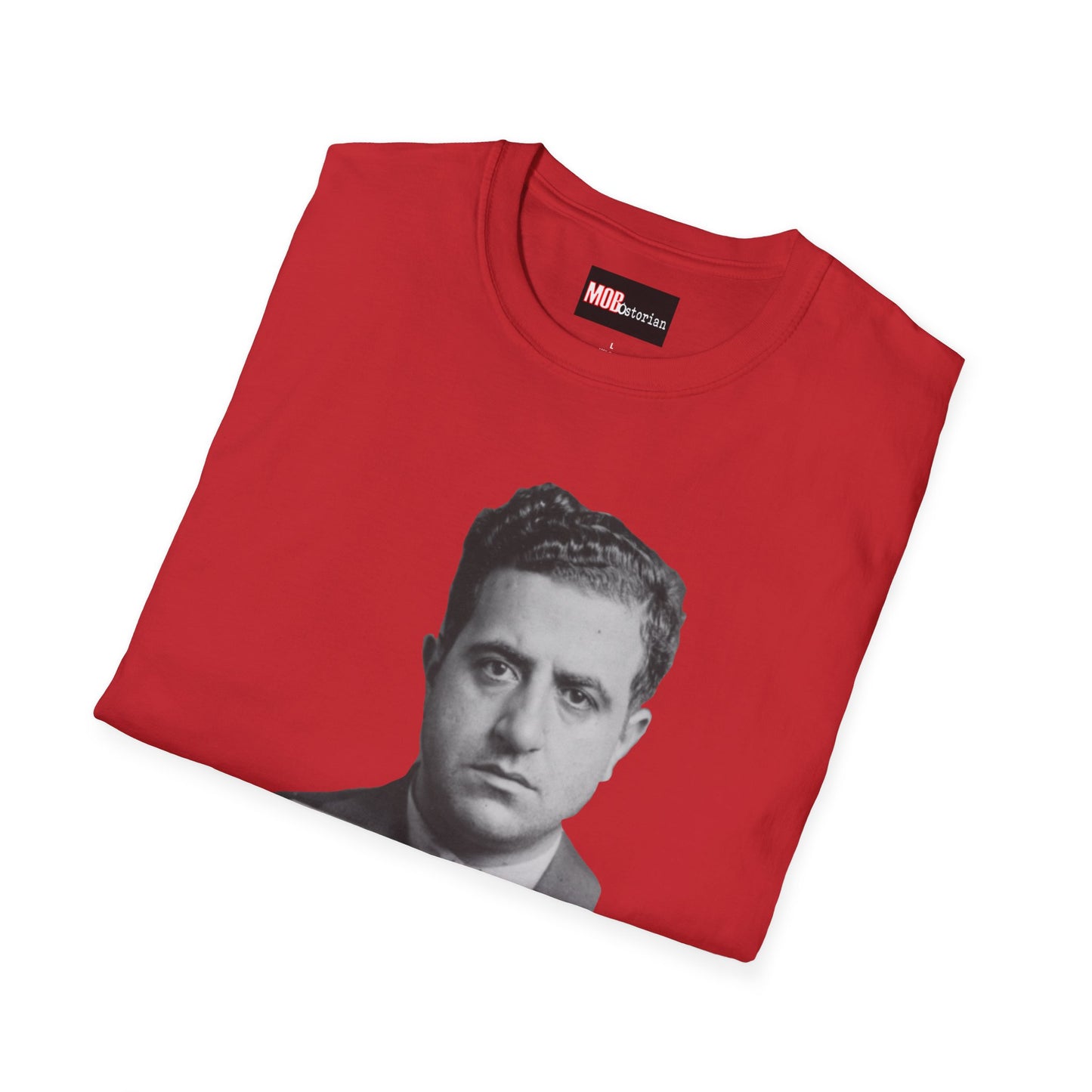 Albert Anastasia Mug Shot (No Background with Black Lettering)