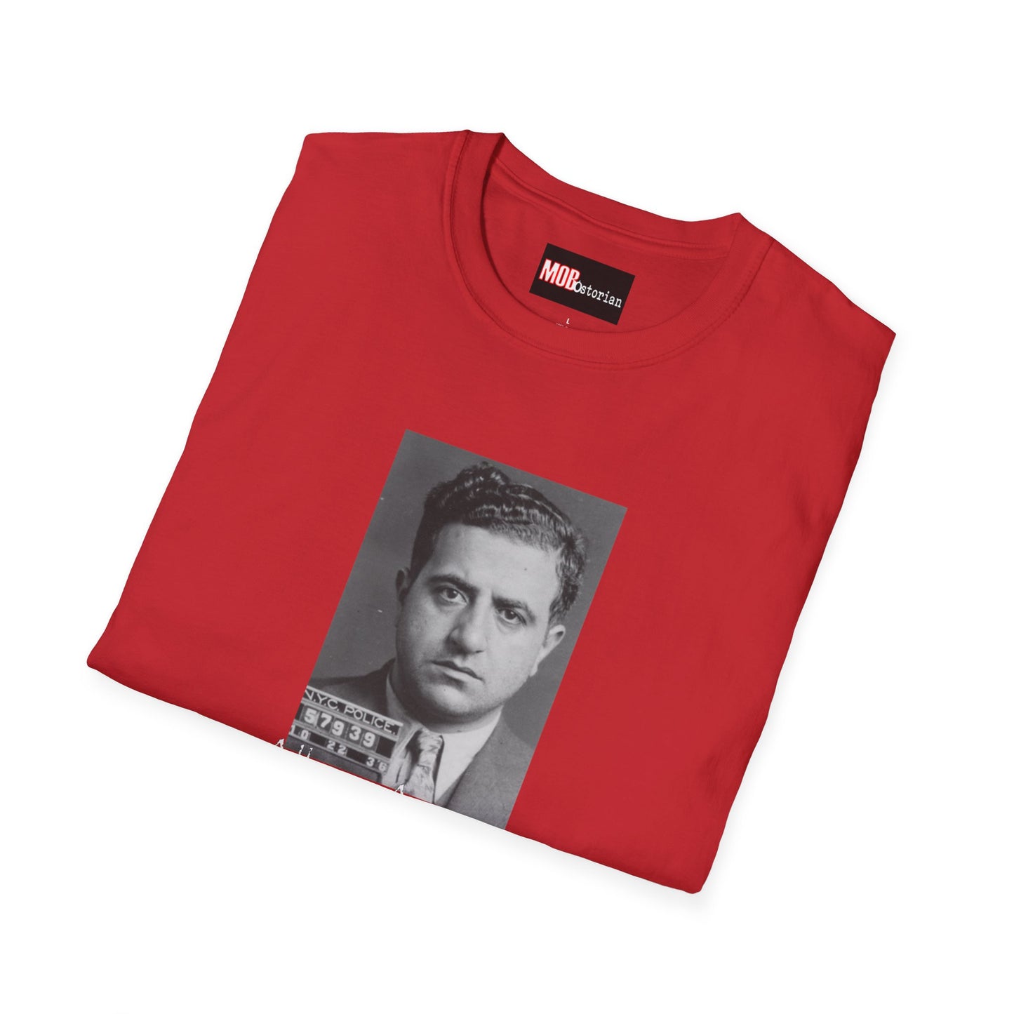 Albert Anastasia Mug Shot (With Background and White Lettering)