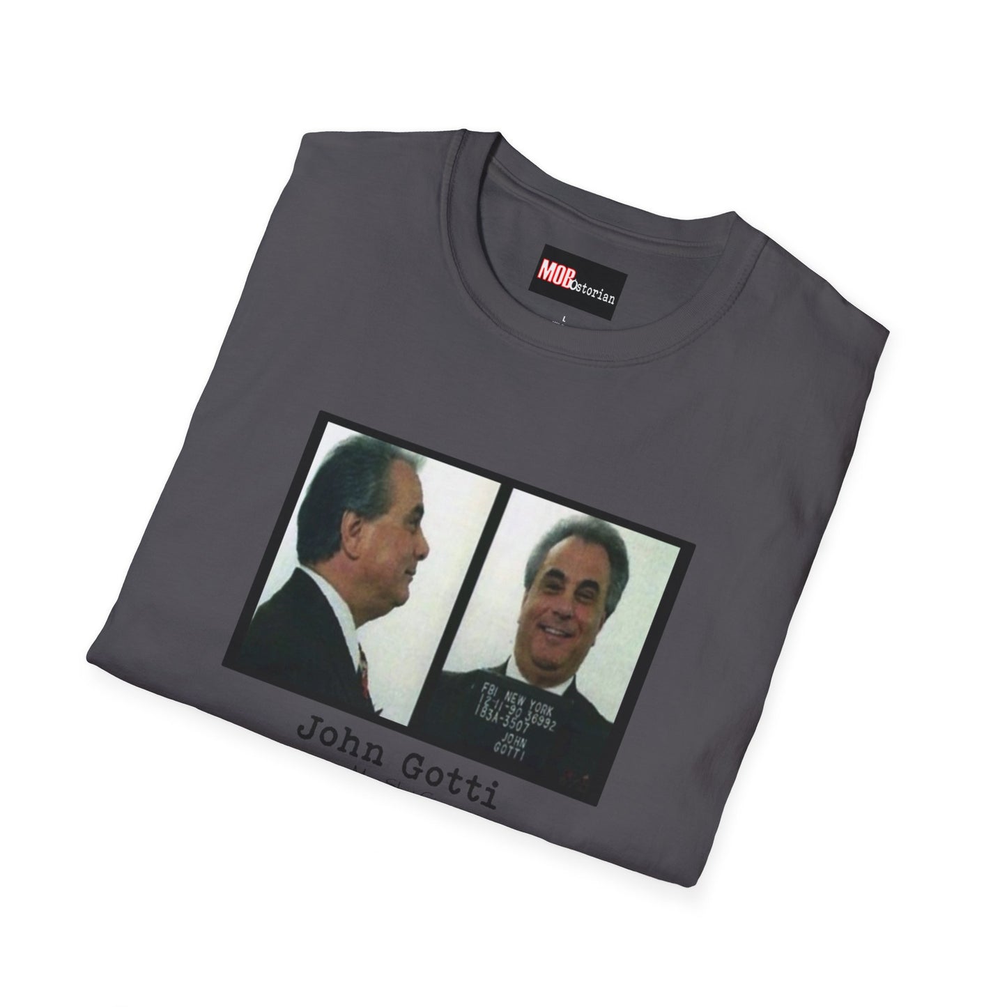 John Gotti Mug Shot Circa 1990 Front and Side