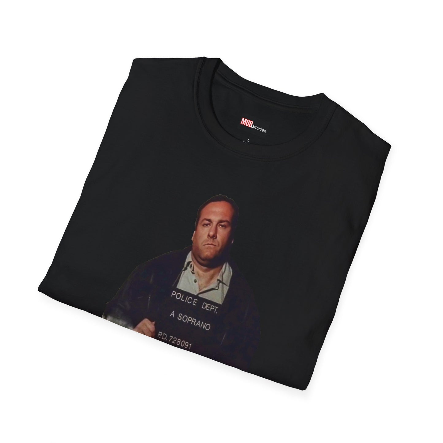 Tony Soprano Mug Shot no background