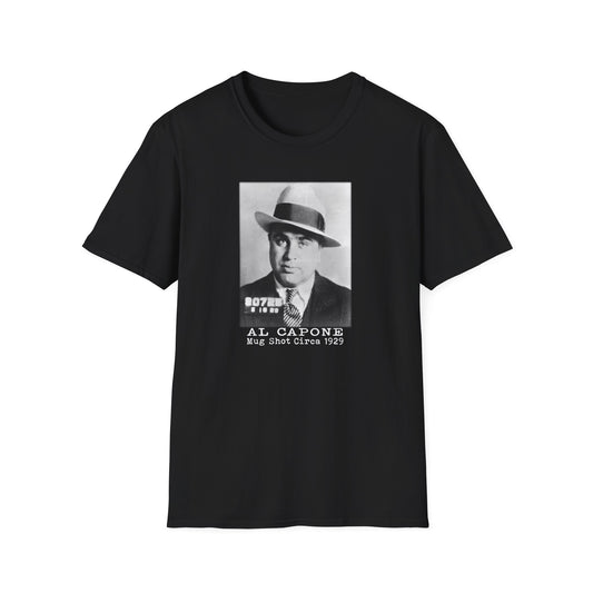 Al Capone Mug Shot (With Background and White Lettering)