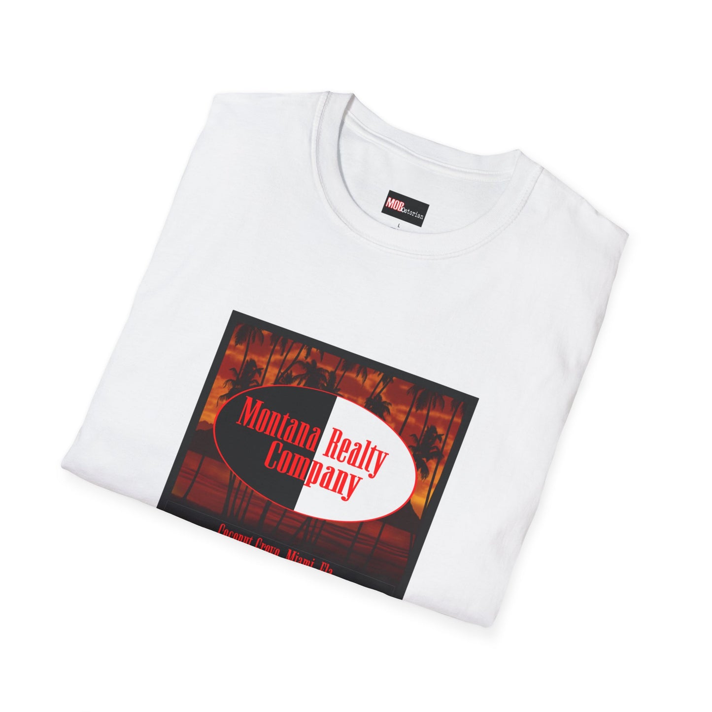 Scarface Montana Realty Company Shirt w/ Frank Lopez Wallpaper Background