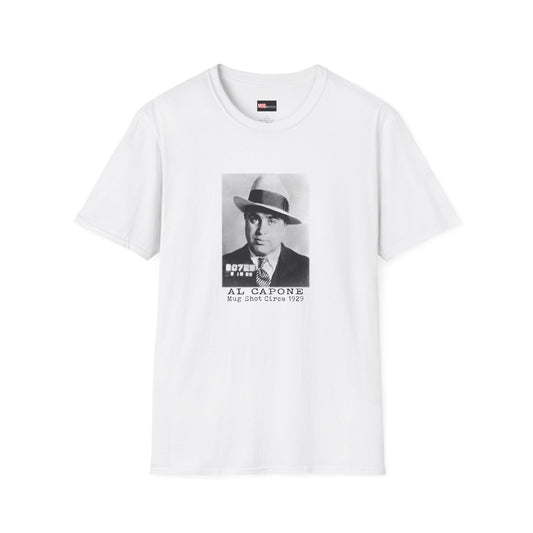 Al Capone Mug Shot (With Background and Black Lettering)