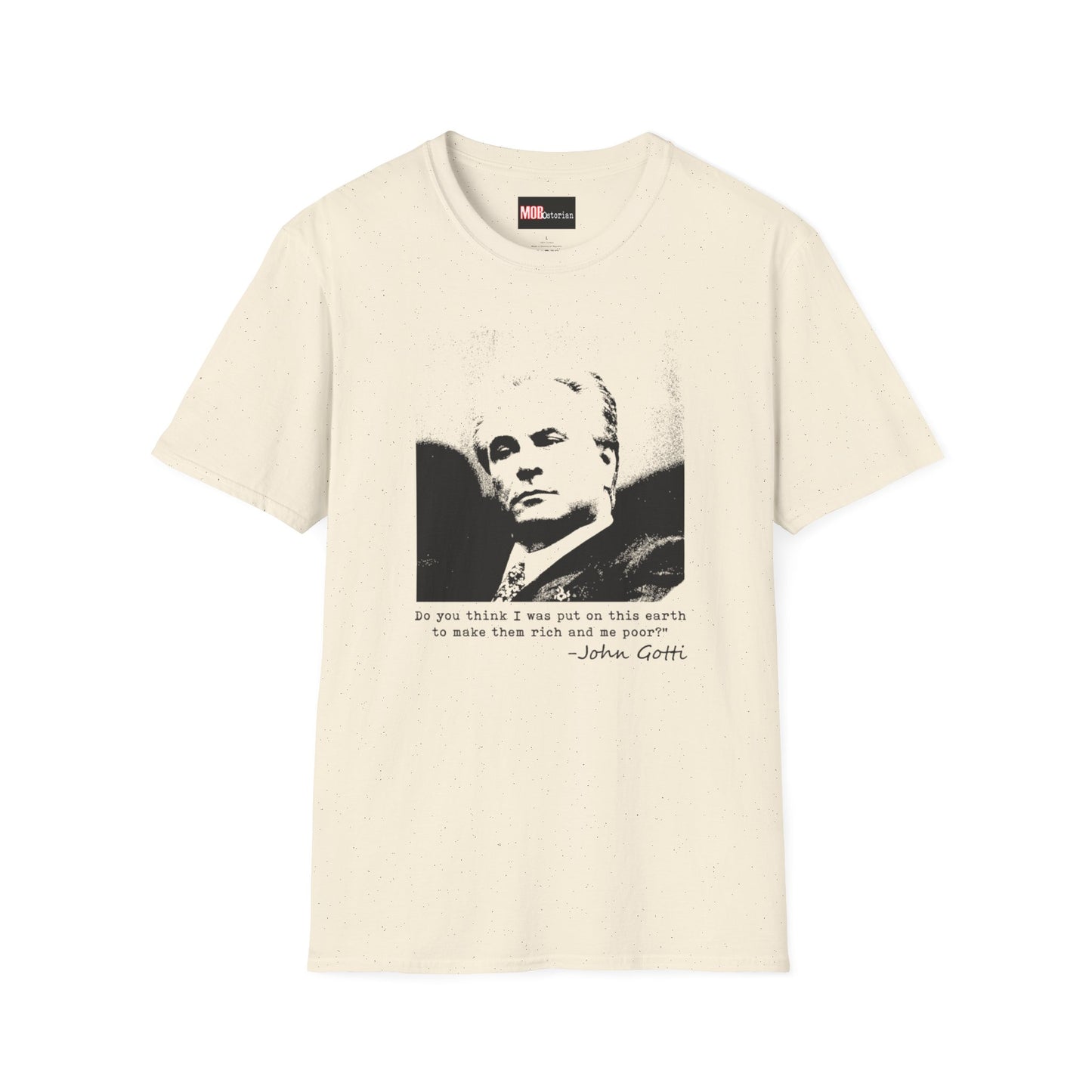 John Gotti Quote Black and White Transparent Silhouette