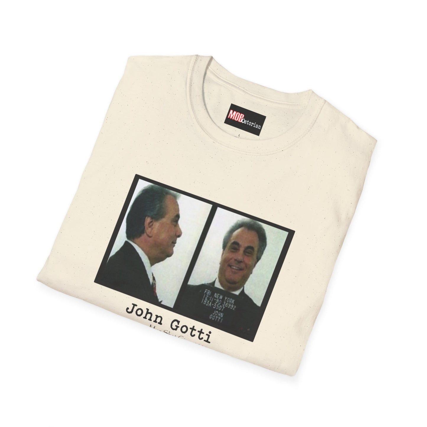 John Gotti Mug Shot Circa 1990 Front and Side