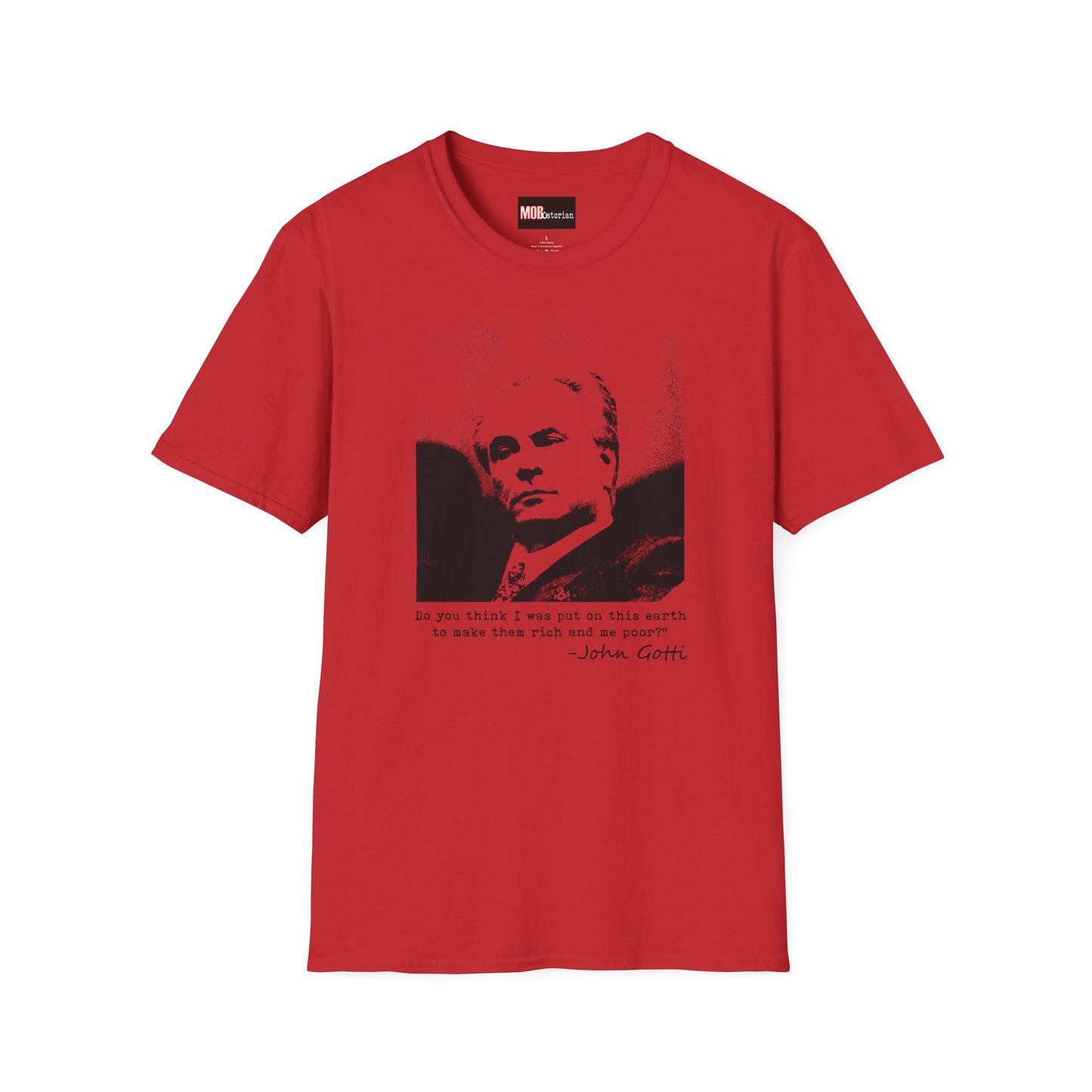 John Gotti Quote Black and White Transparent Silhouette