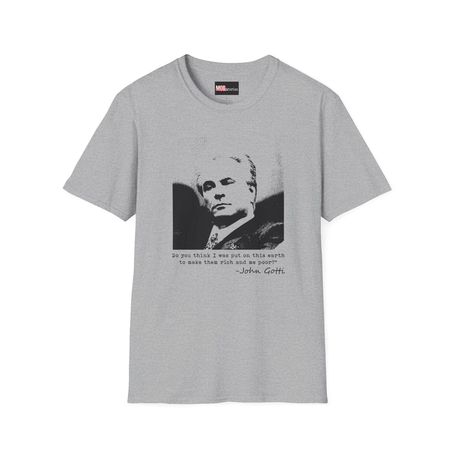 John Gotti Quote Black and White Transparent Silhouette